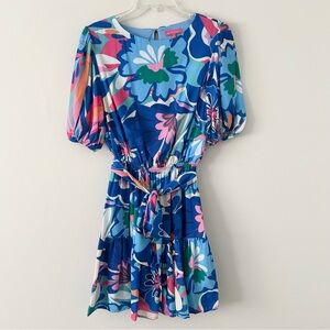 Flying Tomato Wild Flower Floral Woven Mini Dress